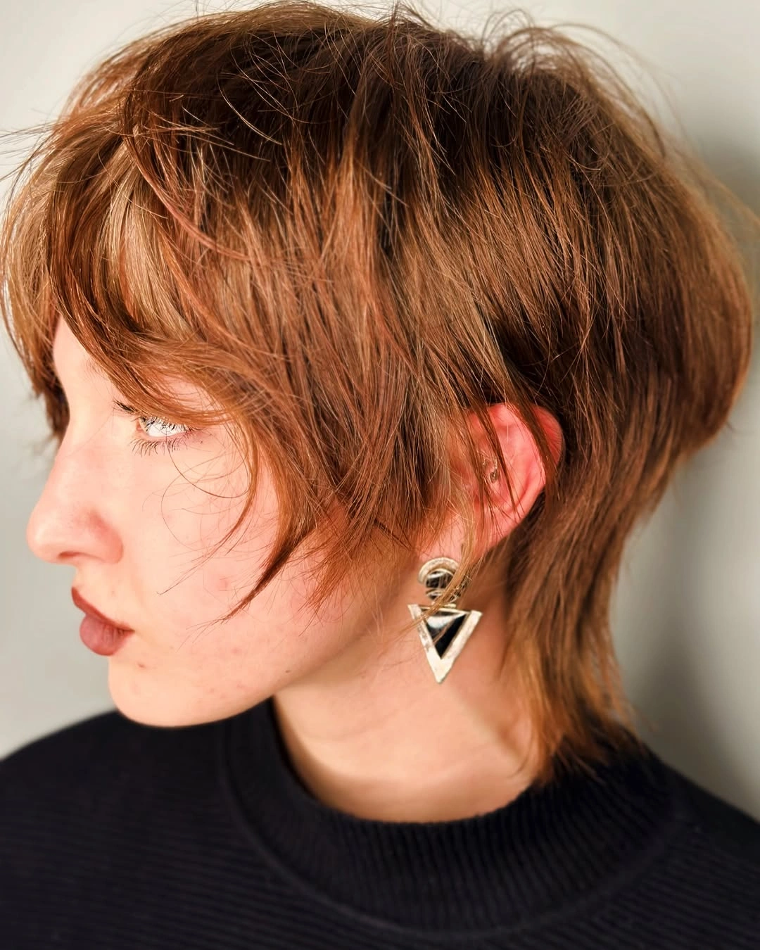 bixie haircut Copper Bixie With Long Shaggy Layers