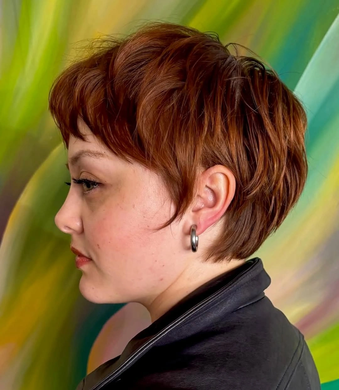 bixie haircut Warm Auburn Bixie With Rounded Volume