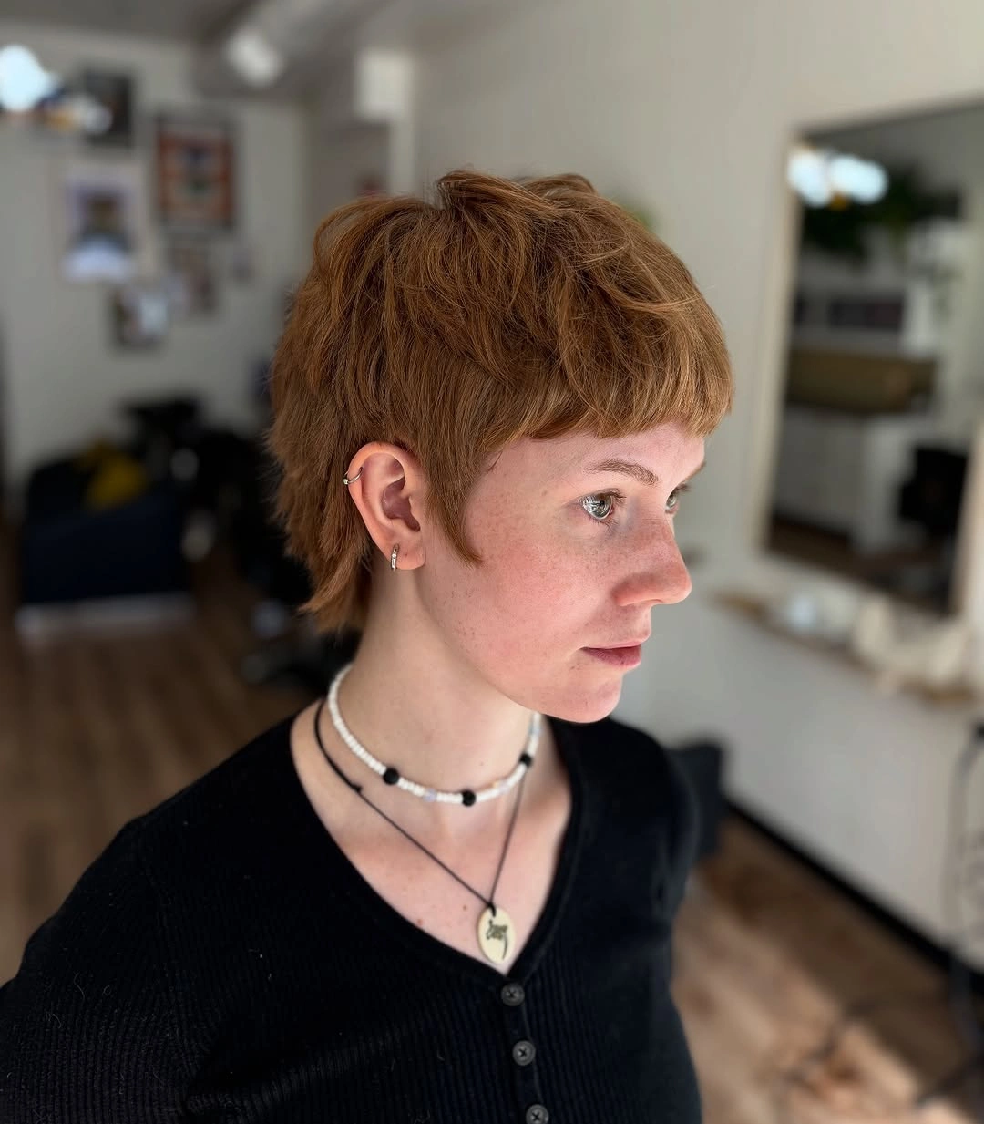 bixie haircut Copper Bixie With Shaggy Volume