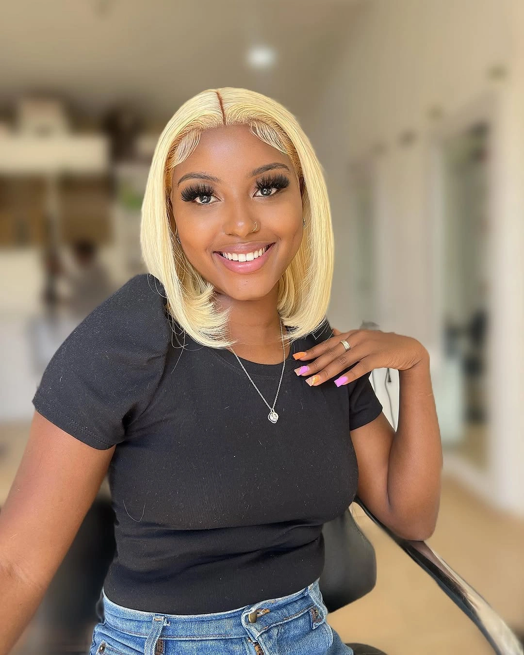 bob hairstyles for black women Bright Blonde Bob That Makes Every Season Feel Sunny