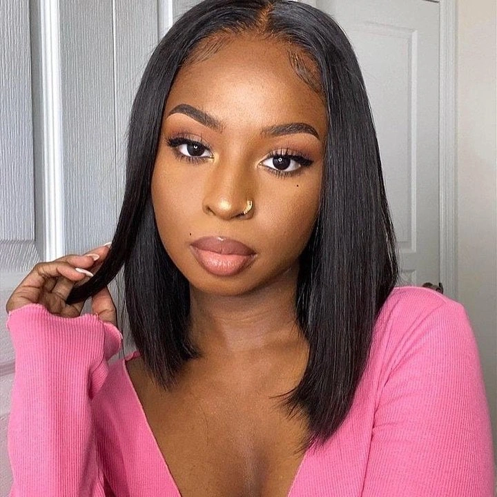 bob hairstyles for black women Classic Sleek Bob With a Soft Side Part