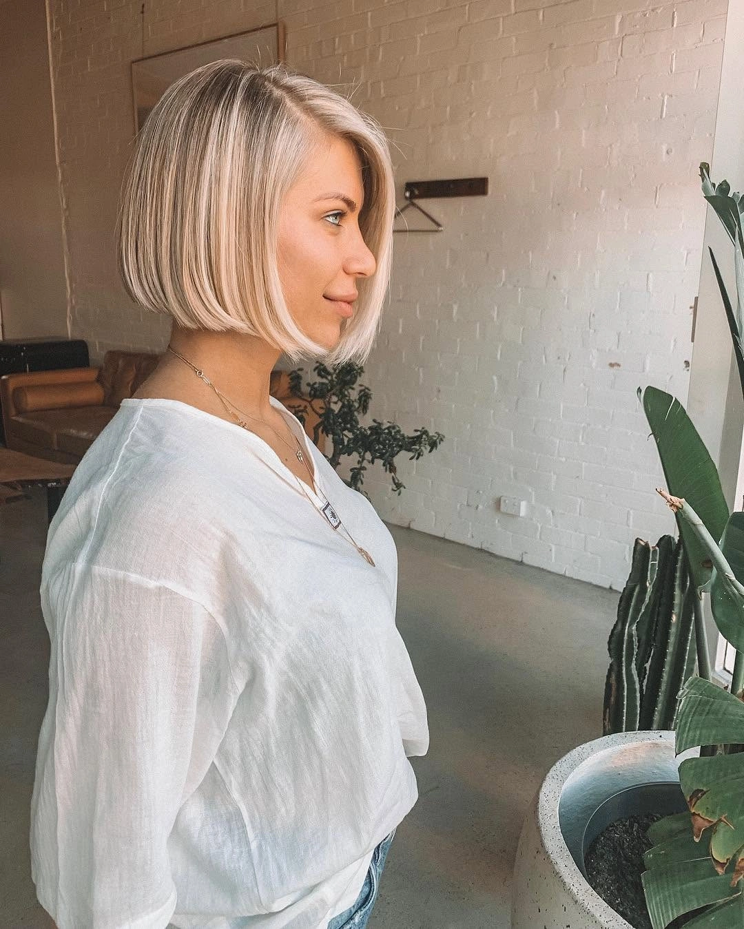 bobbed haircut for women Classic Side-Part French Bob with Soft Dimension
