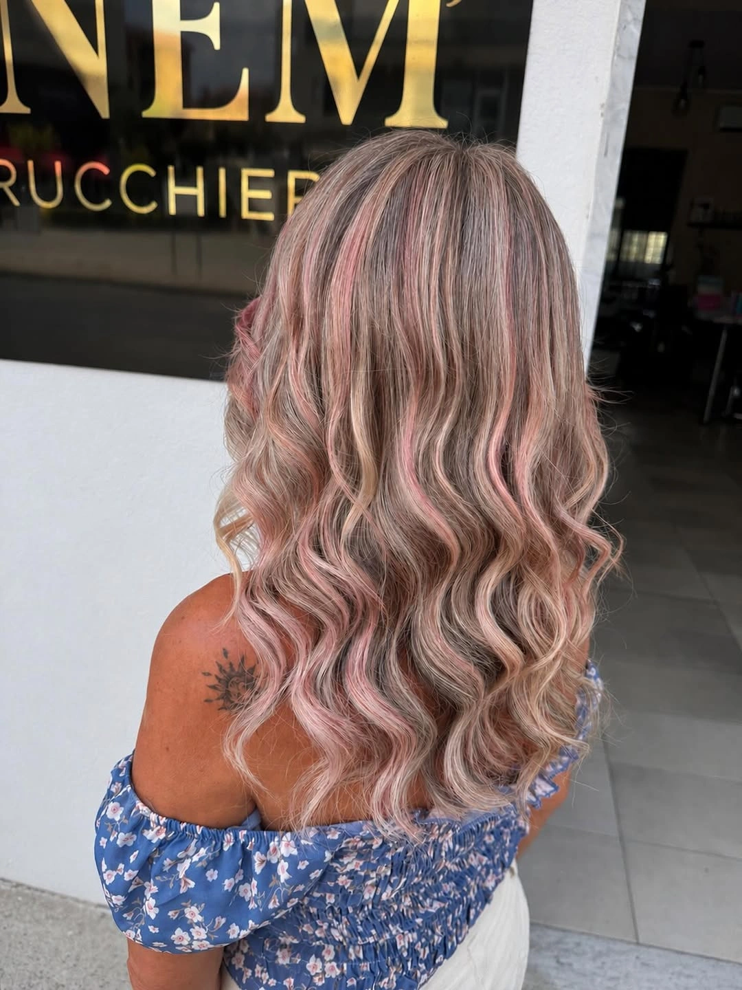 body waves hairstyle Soft Pastel Blonde Waves With Romantic Dimension