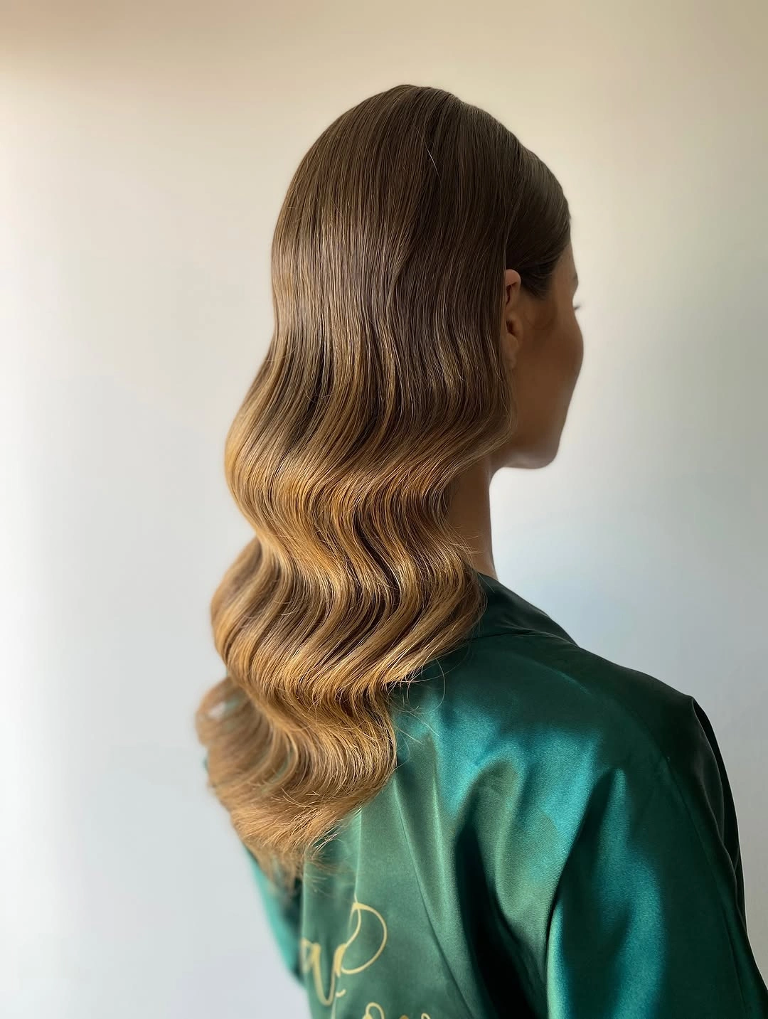 body waves hairstyle Classic Glossy Waves With Soft Luxury
