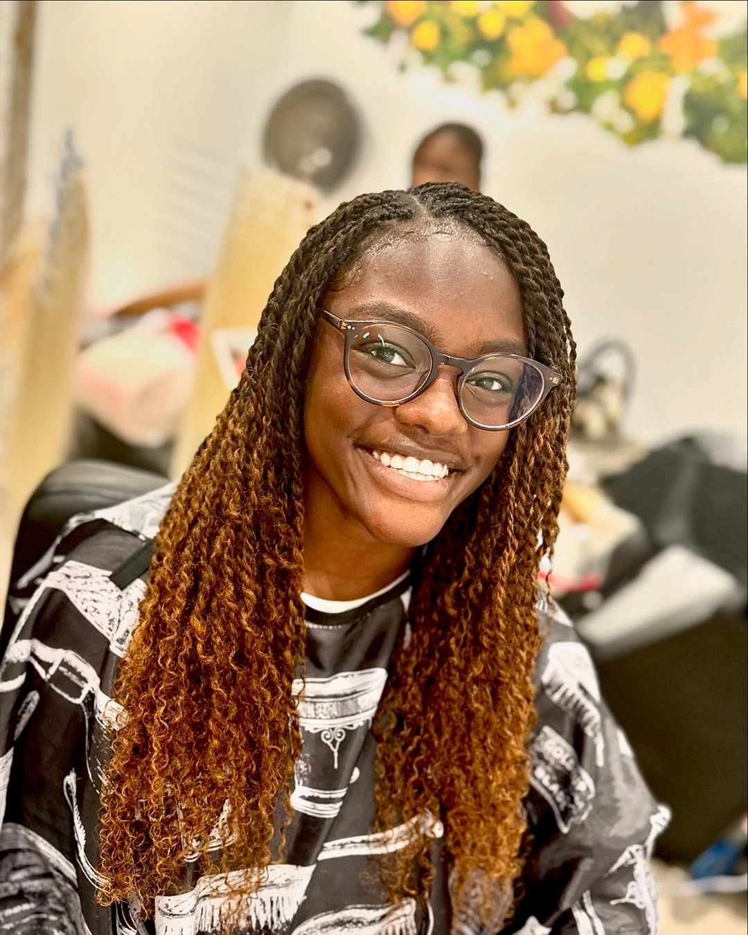 bora bora braids hairstyle Long Honey Ombre Braids With Beautiful Everyday Movement