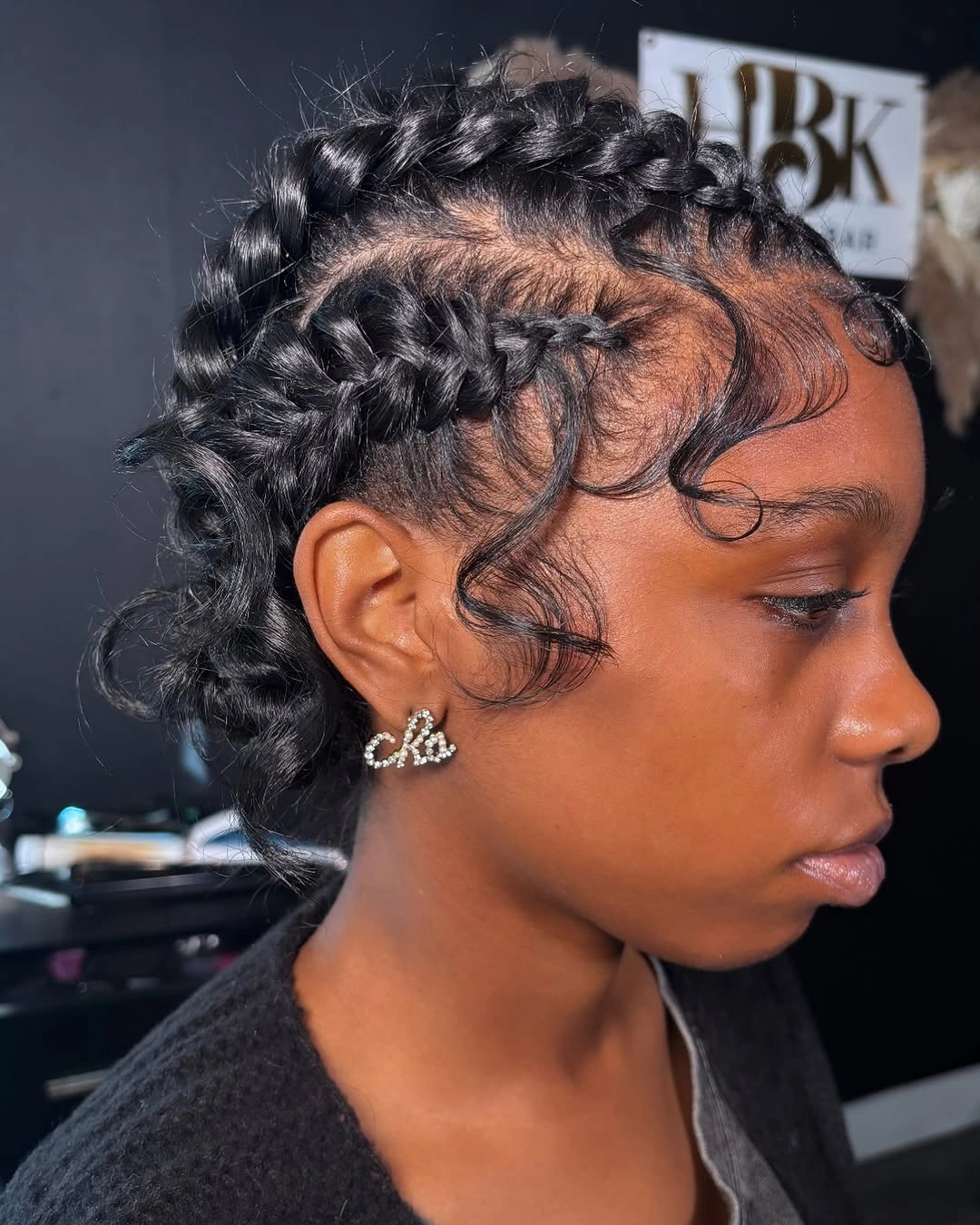 butterfly braids hairstyle Short Butterfly Braids with Delicate Face-Framing Detail