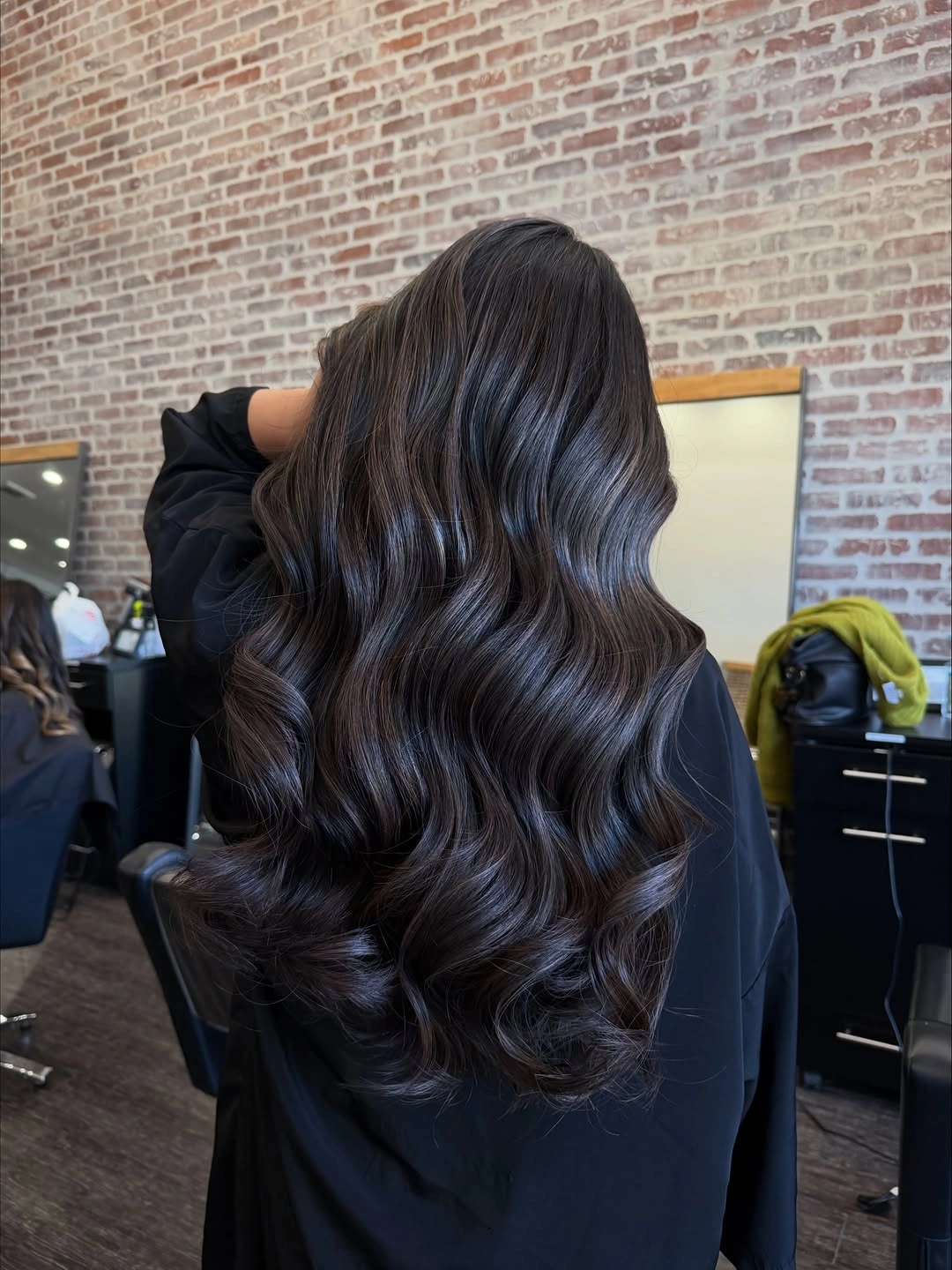 chestnut brown hair color Ultra Rich Espresso Chestnut with Glossy Waves