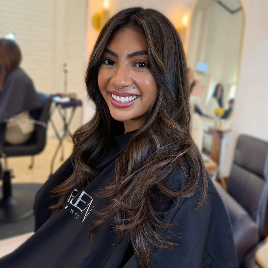 chestnut brown hair color Soft Chestnut Brunette for Morena Complexions