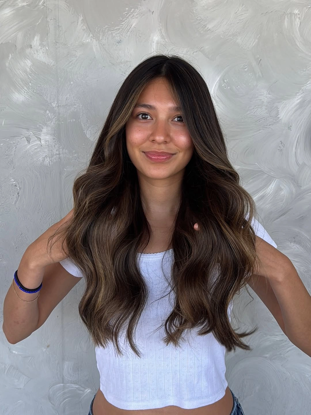 dimensional brunette hair color Soft Chocolate Brunette with Natural Beige Dimension