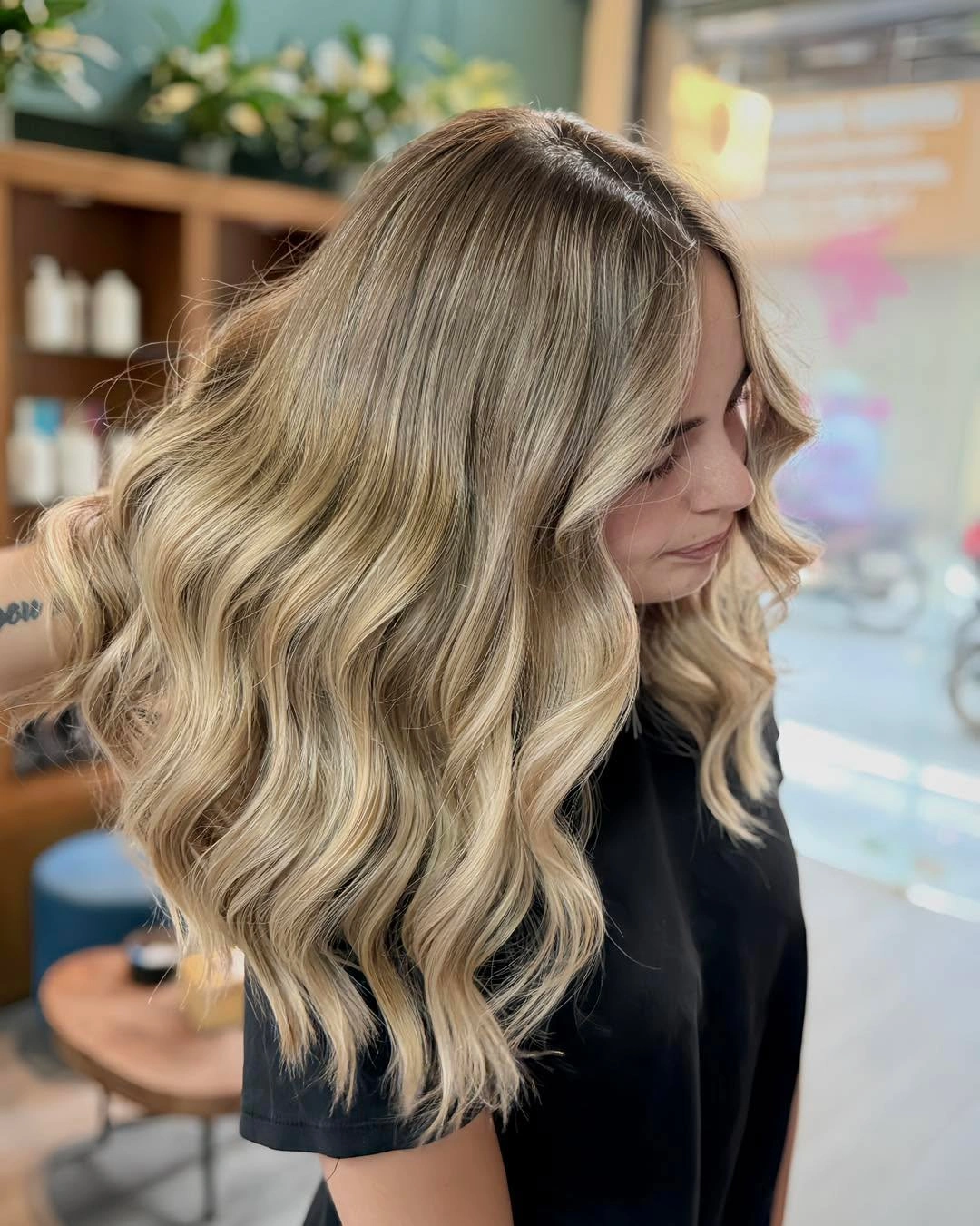 Fall blonde hair colour 2026 Golden Beige Balayage with Soft Texture
