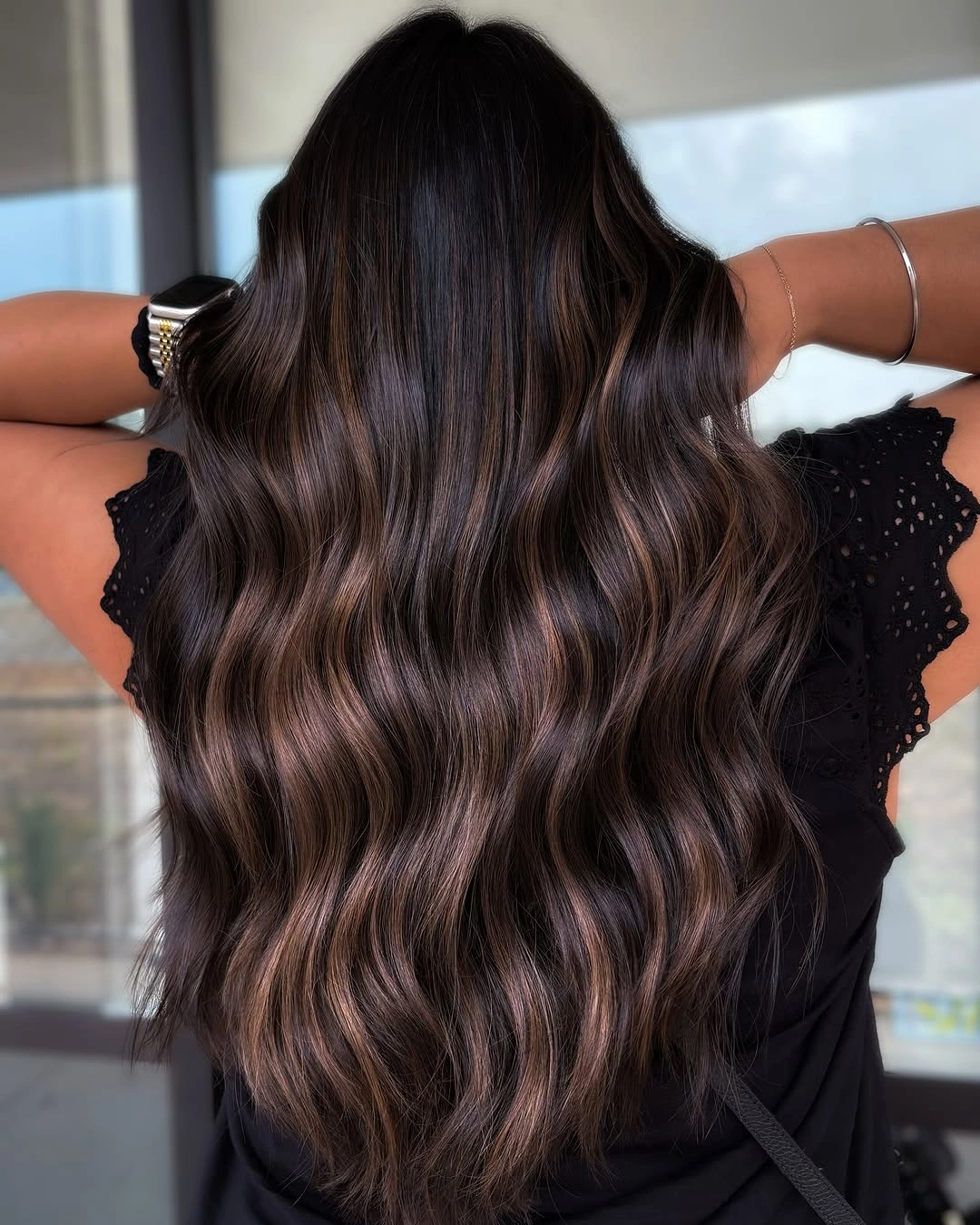 Fall brunette hair colour 2026 Chocolate Balayage That Looks Naturally Sun-Kissed