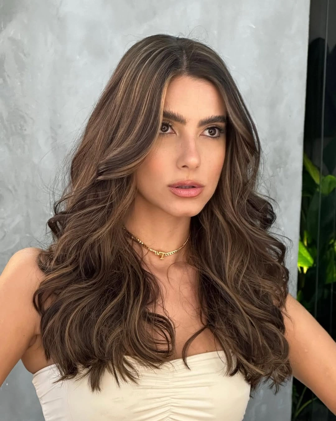 Fall brunette hair colour 2026 Cool Cocoa Brunette with Face-Framing Balayage