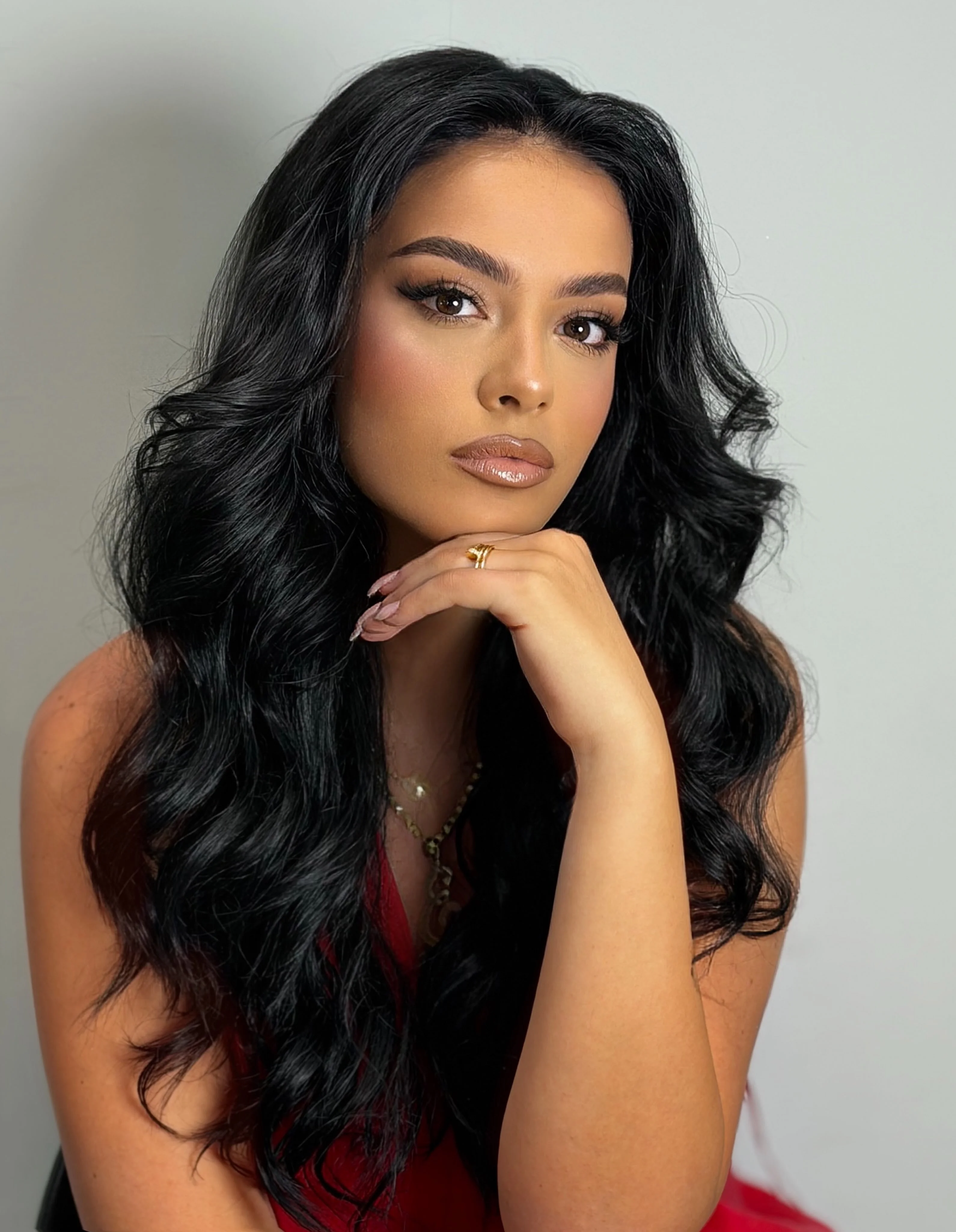 Fall brunette hair colour 2026 Glossy Espresso Brunette with Timeless Hollywood Volume