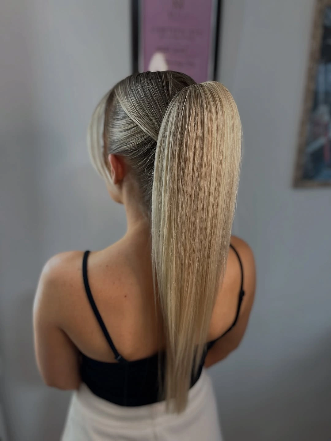 Fall hairstyles for office 2026 Ultra Sleek High Ponytail with Glass Hair Finish