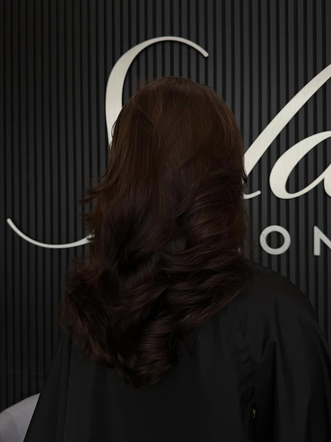 fall medium haircuts 2026 Glossy Espresso Layers With Luxe Blowout Volume