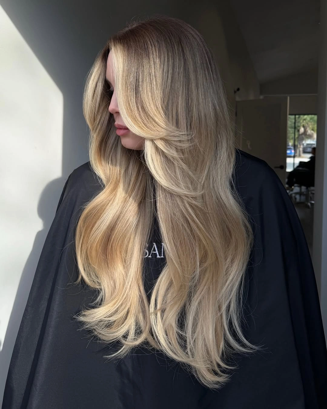 fall medium haircuts 2026 Luxury Blonde Layers With Airy Volume