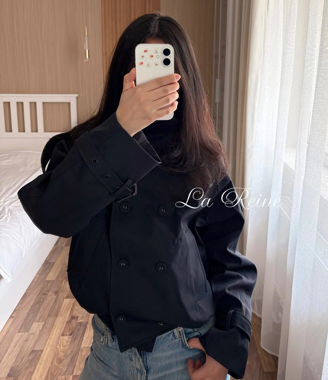 fall outfits with peacoat 2026 Minimal Black Cropped Peacoat for Everyday Casual Style