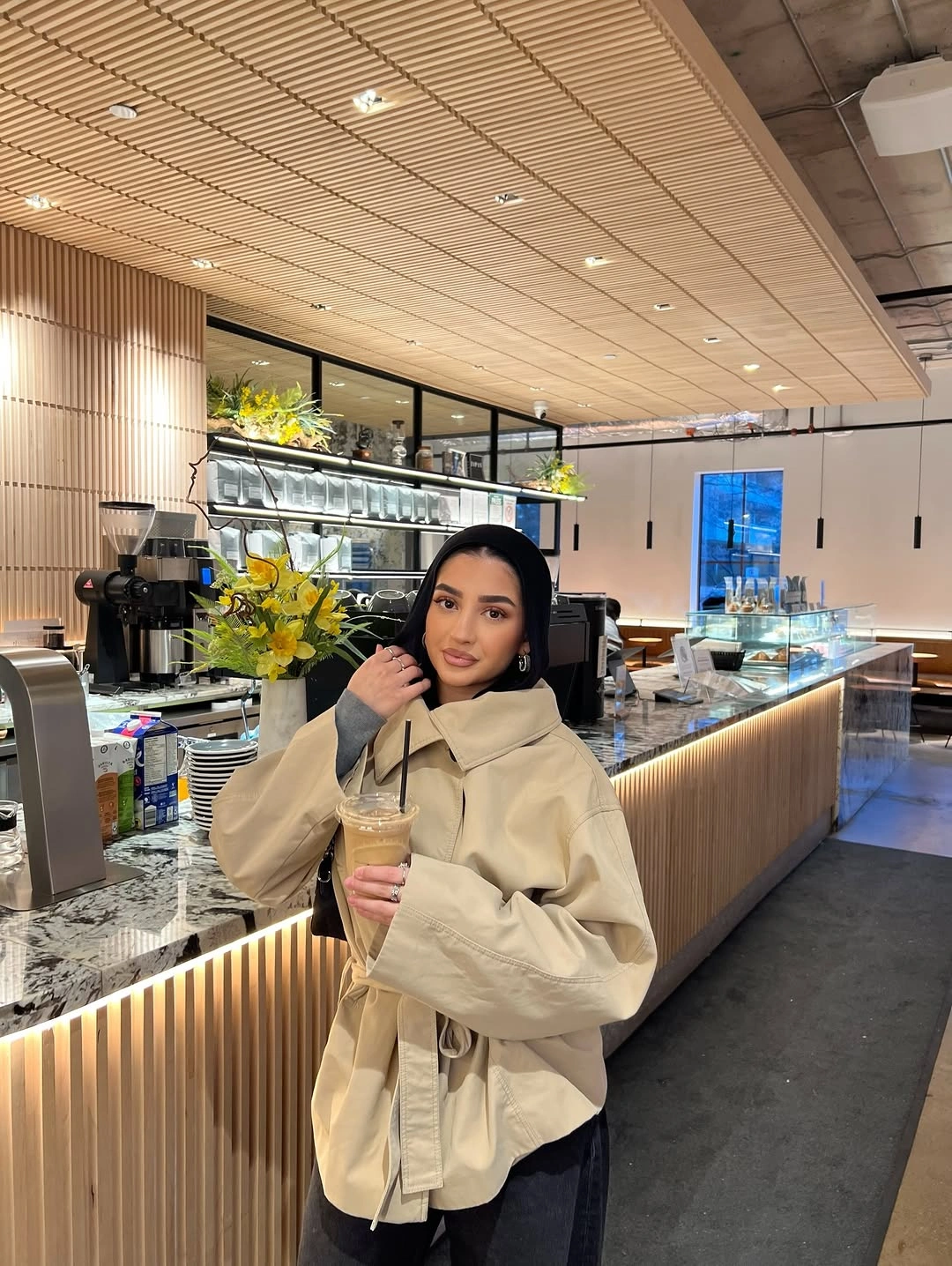 fall outfits with peacoat 2026 Oversized Cream Peacoat for Cozy Coffee Runs