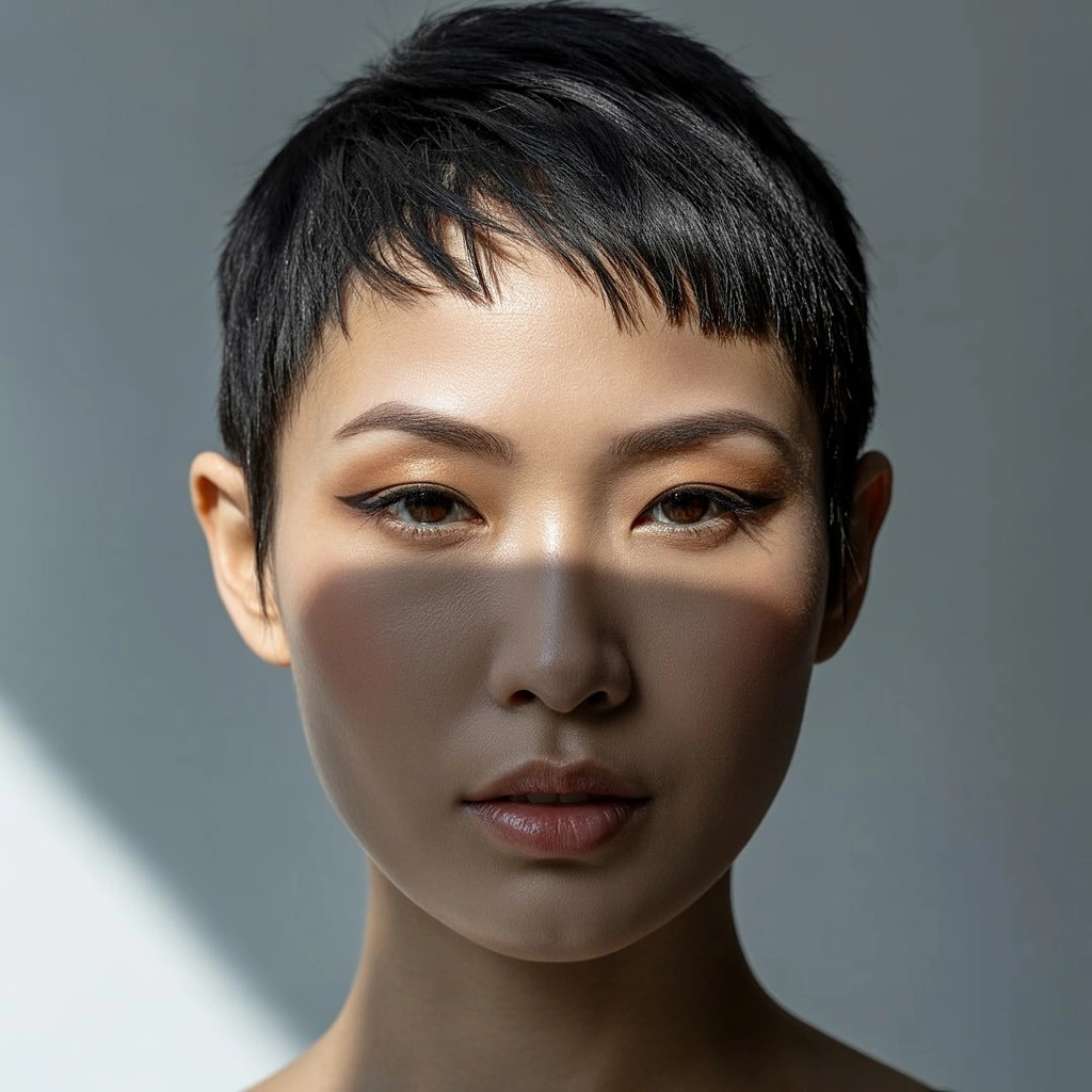 fall pixie haircut ideas 2026 Minimalist Micro Pixie with Precision Texture