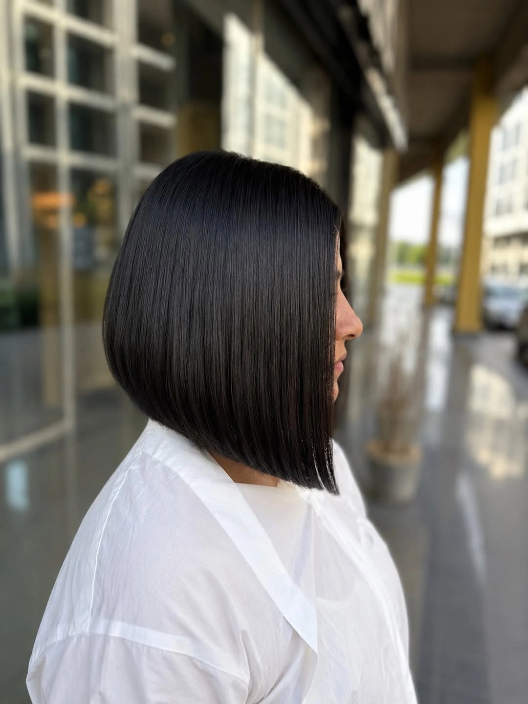 fall short haircuts 2026 Glass Bob with Ultra-Sleek Finish
