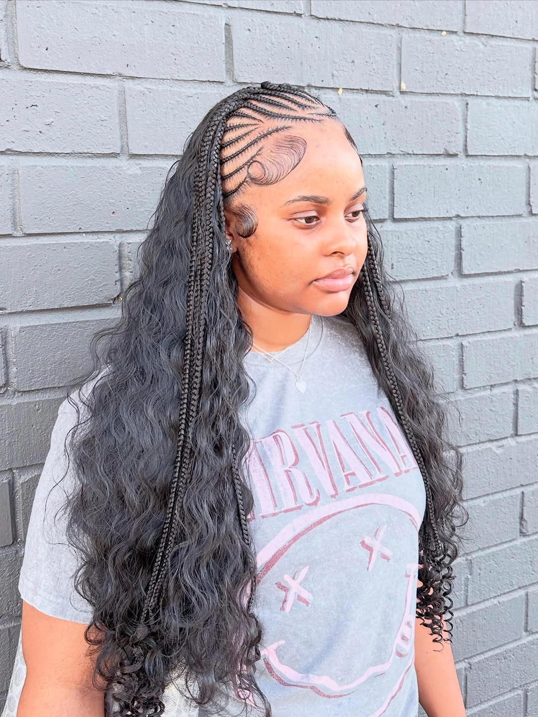feed in braid hairstyles Soft Feed-In Braids with Flowing Waves for Everyday Glamour