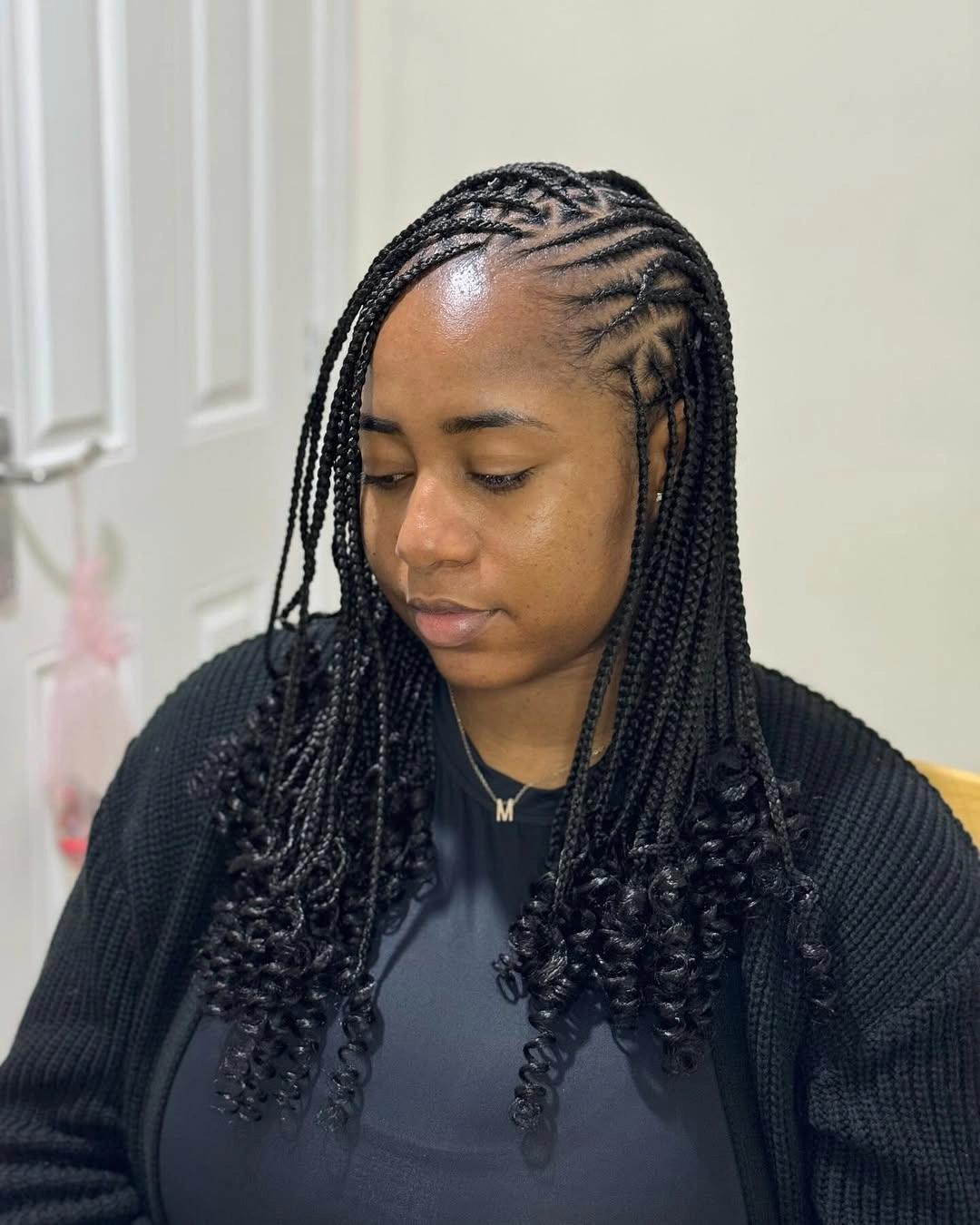 goddess braid Classic Medium Goddess Braids with Polished Spiral Ends