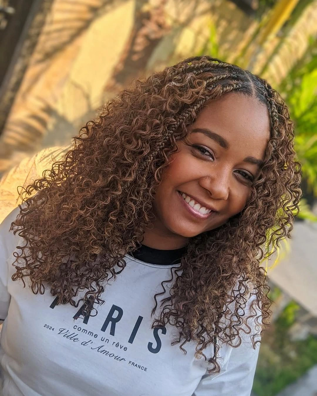 goddess braid Honey Brown Goddess Braids That Add Soft Dimension