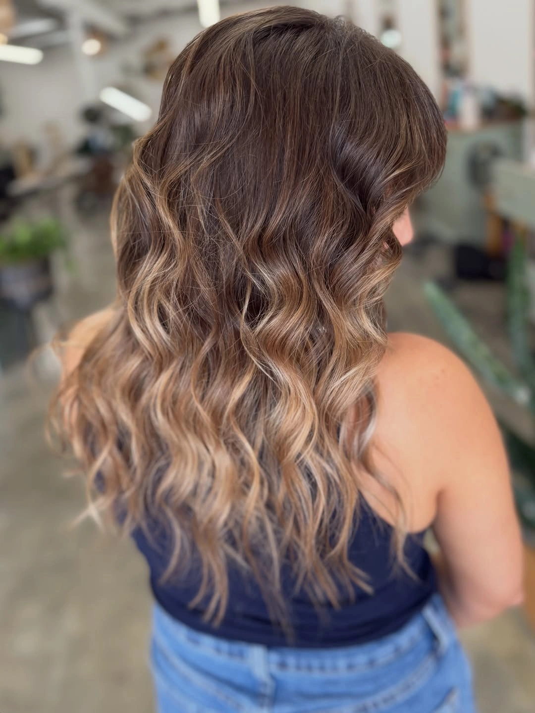 Hair Lowlights: Color Ideas and Inspiration Smoky Brunette Balayage with Lived-In Dimension