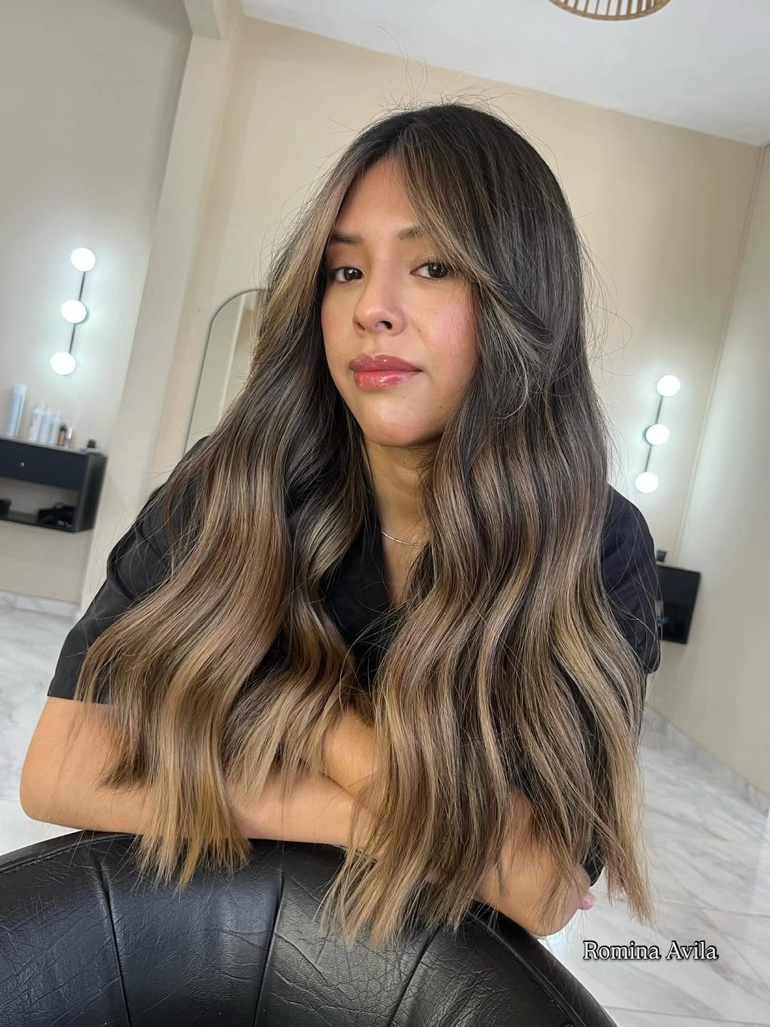 Hair Lowlights: Color Ideas and Inspiration Modern Ash Brunette with Face-Framing Brightness