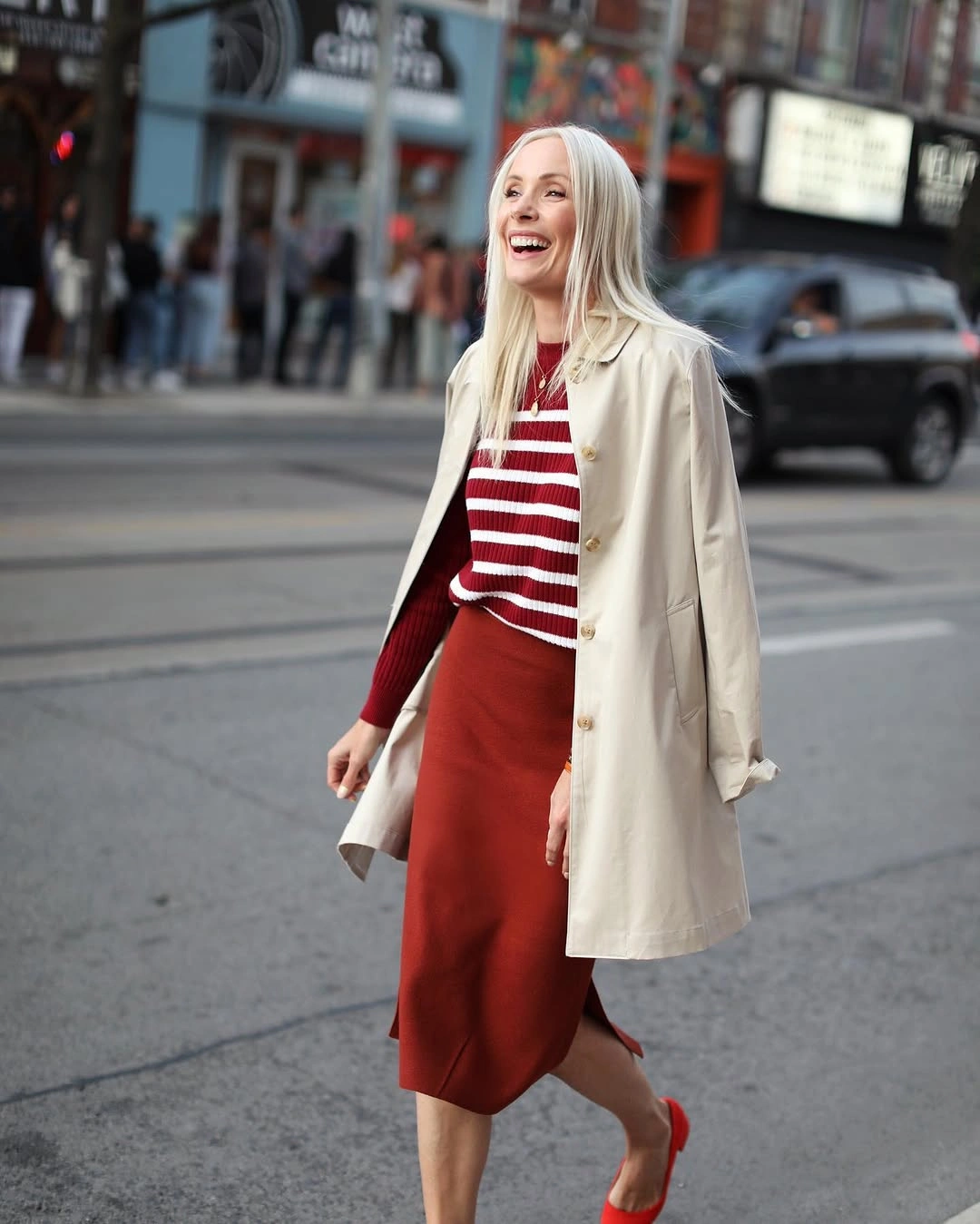 knit skirt outfits fall 2026 Rich Autumn Reds That Never Go Out of Style