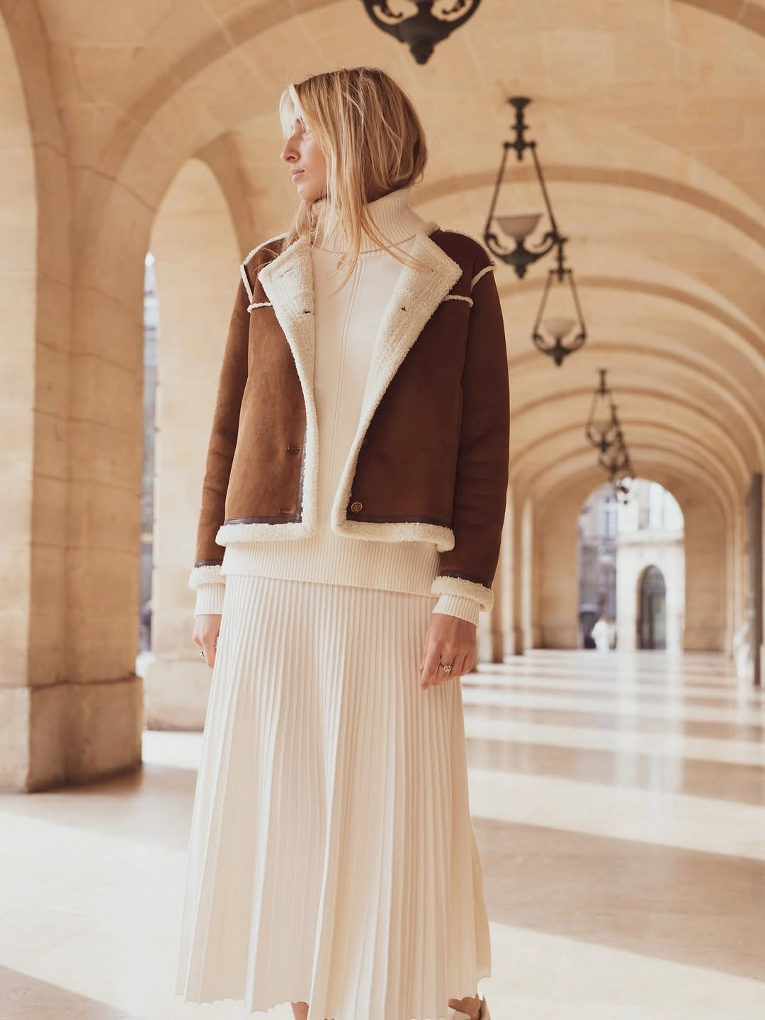 knit skirt outfits fall 2026 Winter White Knit Layers That Feel Incredibly Luxurious