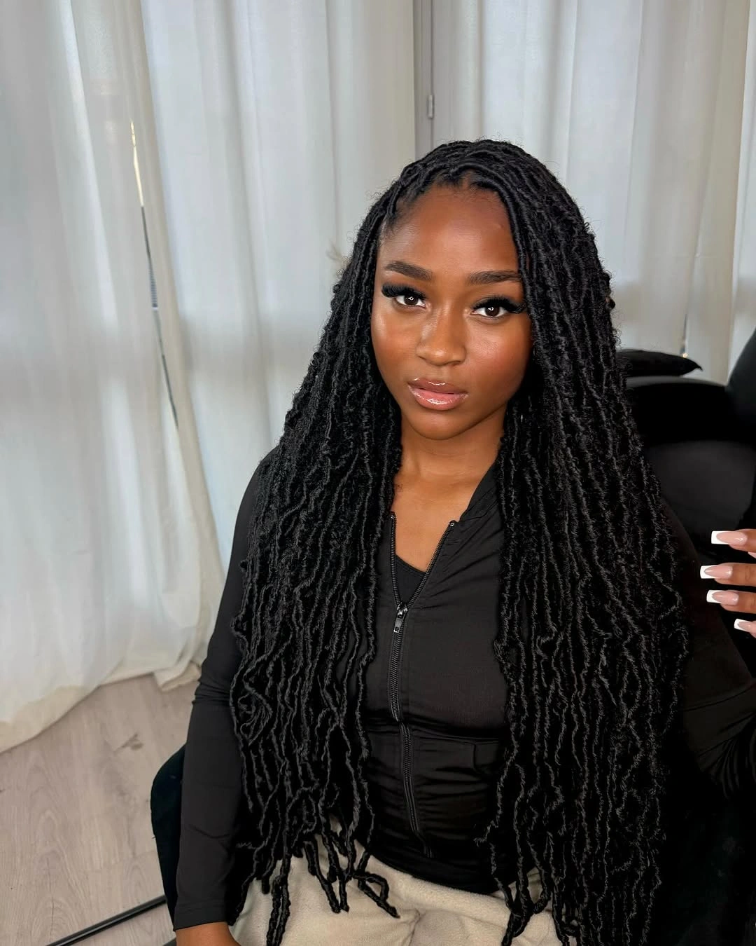 locs hairstyles for black women Extra-Long Layered Locs With Soft Natural Movement