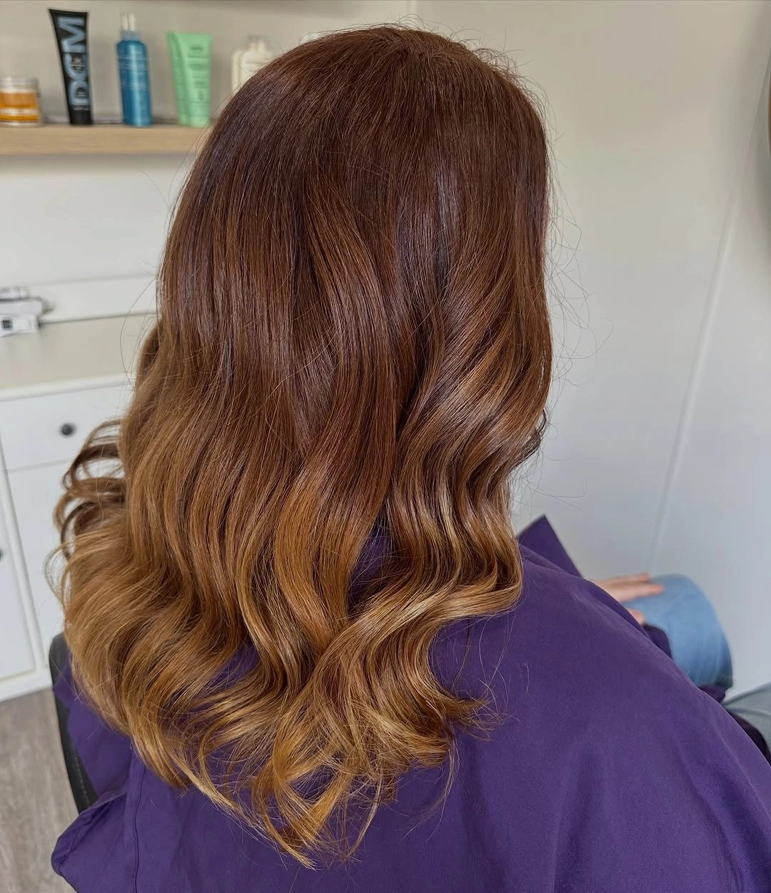 September hairstyles ideas 2026 Auburn Waves With Golden Ends