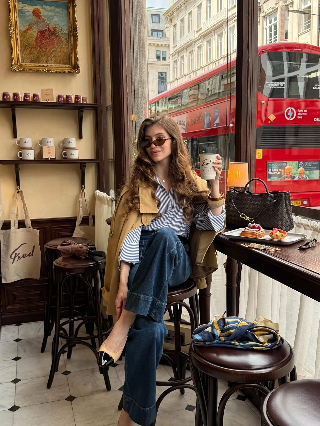 September outfits ideas 2026 Tan Jacket With Dark Wide Denim