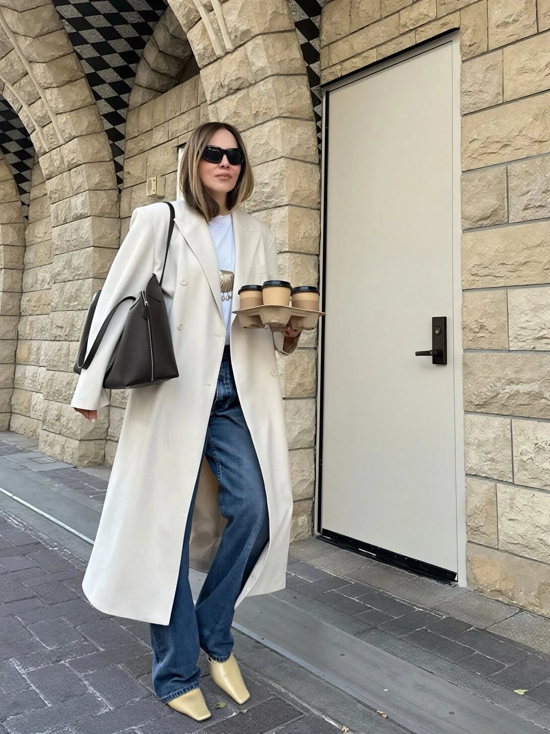 Trench coat fall outfits 2026 Cream Coat and Denim for Elevated Everyday Style