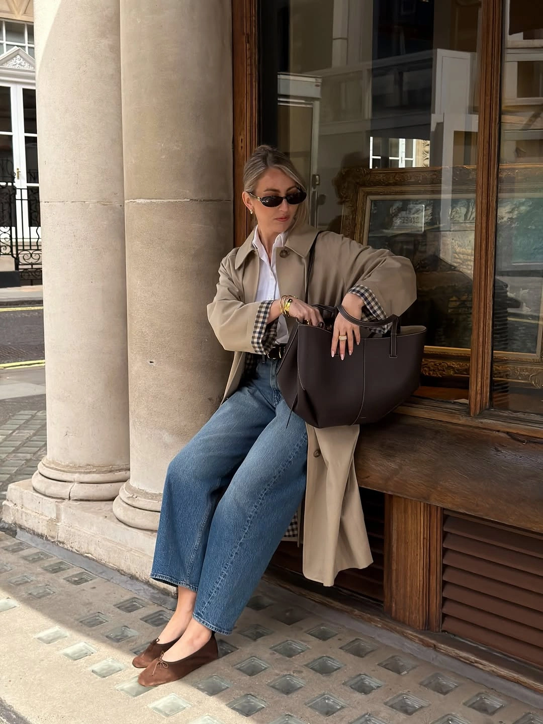 Trench coat fall outfits 2026 Relaxed Denim and Trench for Everyday Sophistication
