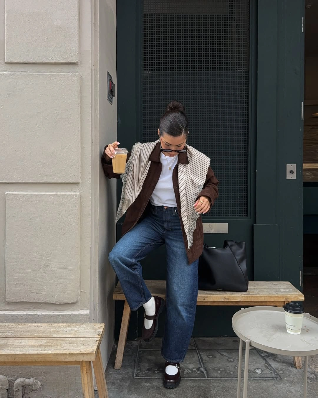 what are must-have fall outfits for 2026 Chocolate Layers and Relaxed Denim Are the Definition of Everyday Chic
