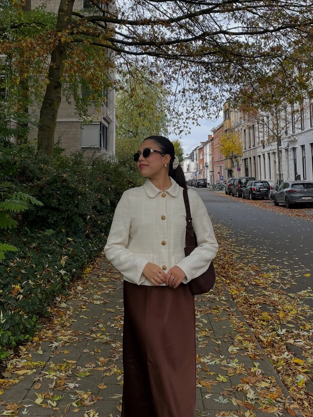 what are must-have fall outfits for 2026 Cream Jackets and Chocolate Satin Create a Timeless Autumn Combination