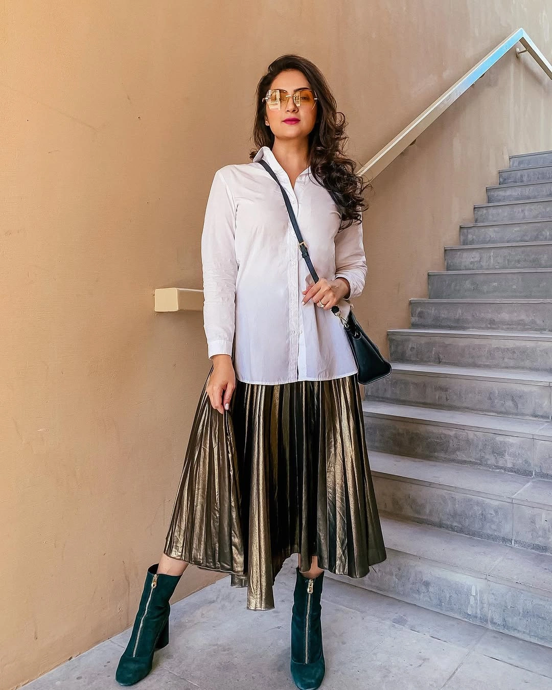 what are the best fall outfits for casual days? Metallic Skirts That Elevate Everyday Dressing