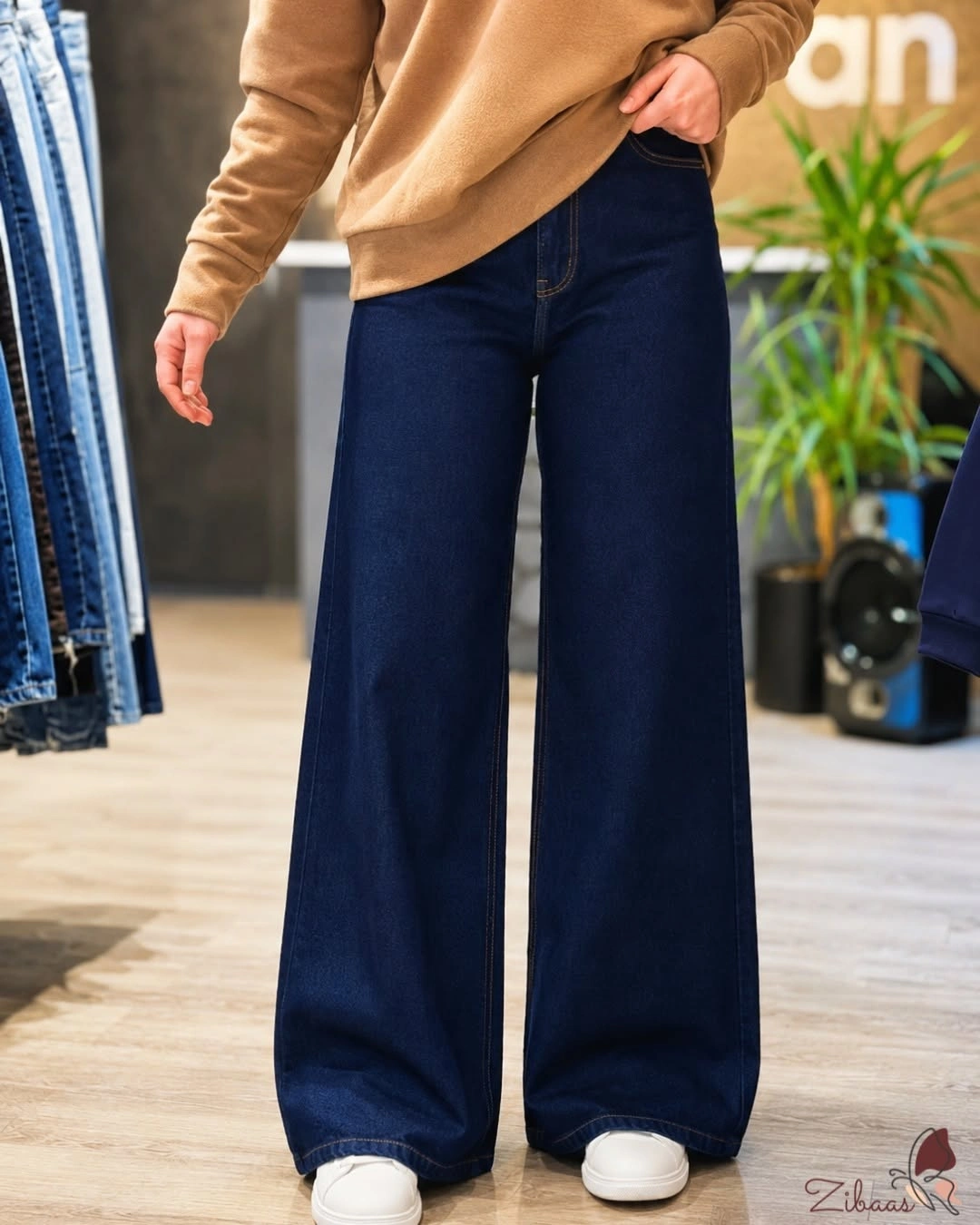 wide leg jeans outfit fall 2026 Dark Wash Denim and Cozy Knitwear for Everyday Comfort