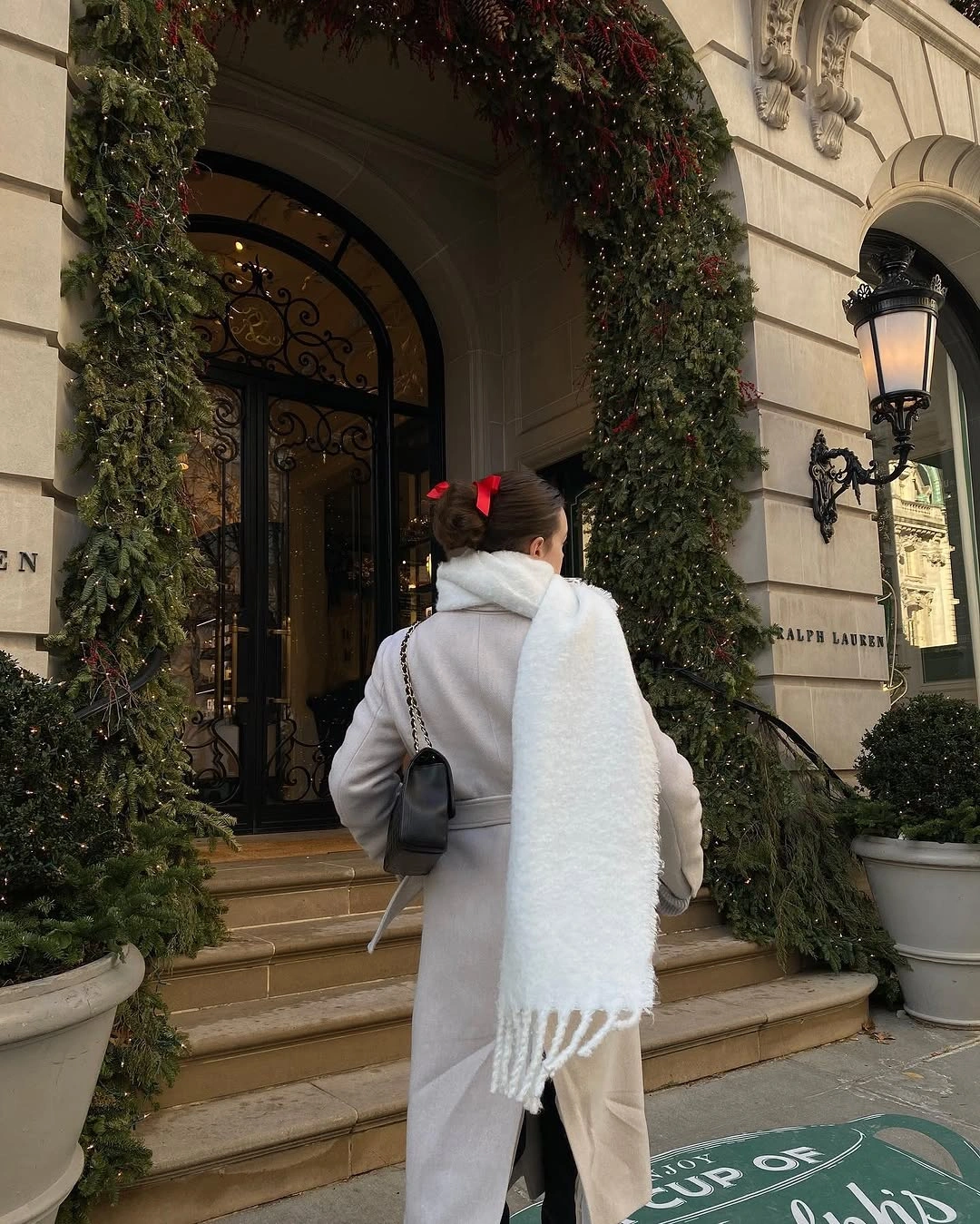 Coat, Knit, and Trousers in Balance