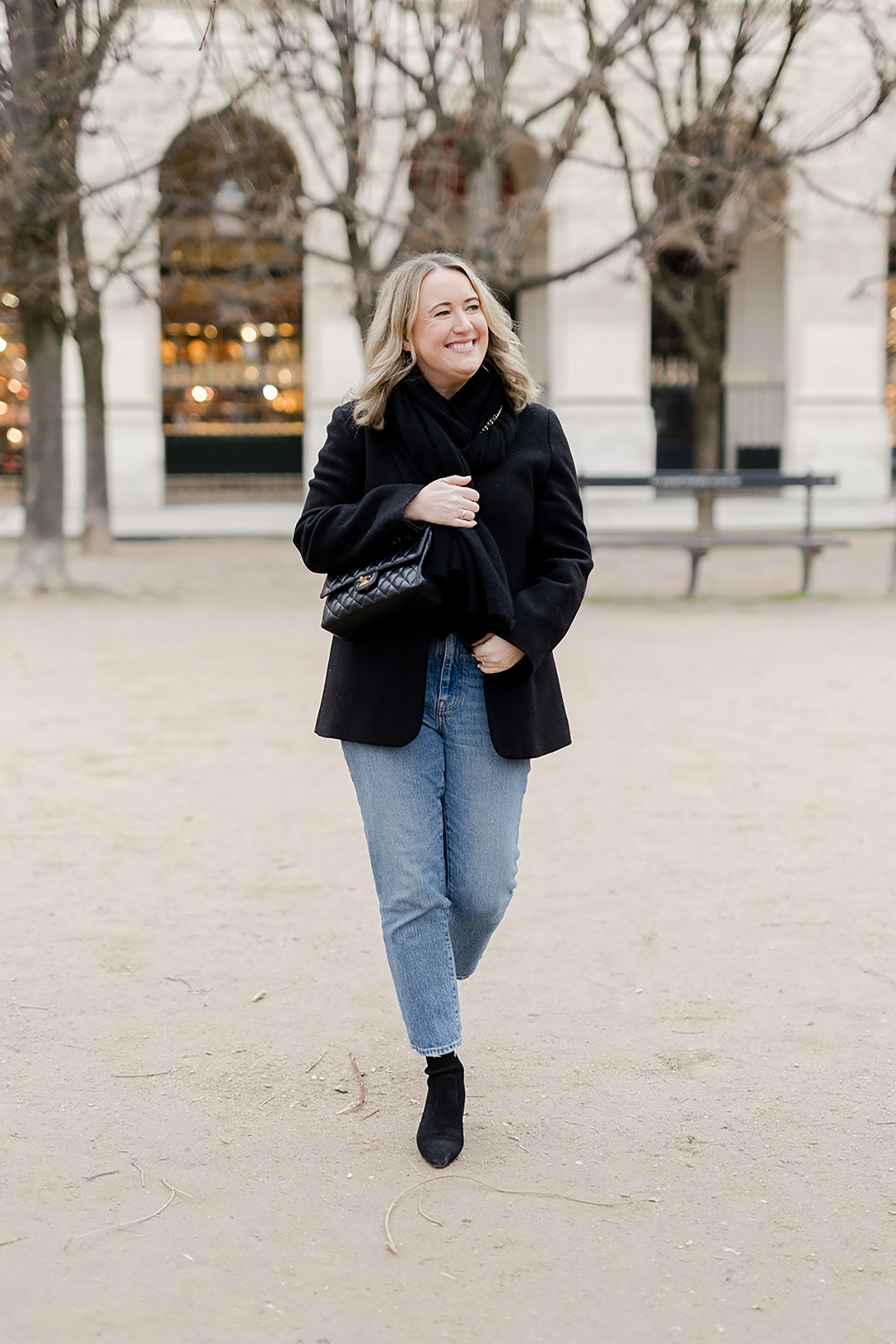Blazer and Scarf for Polished Casual — Casual Winter Outfits