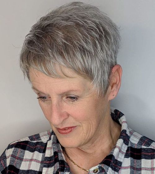Collarbone Visual Idea — Winter Hairstyles for Women Over 60