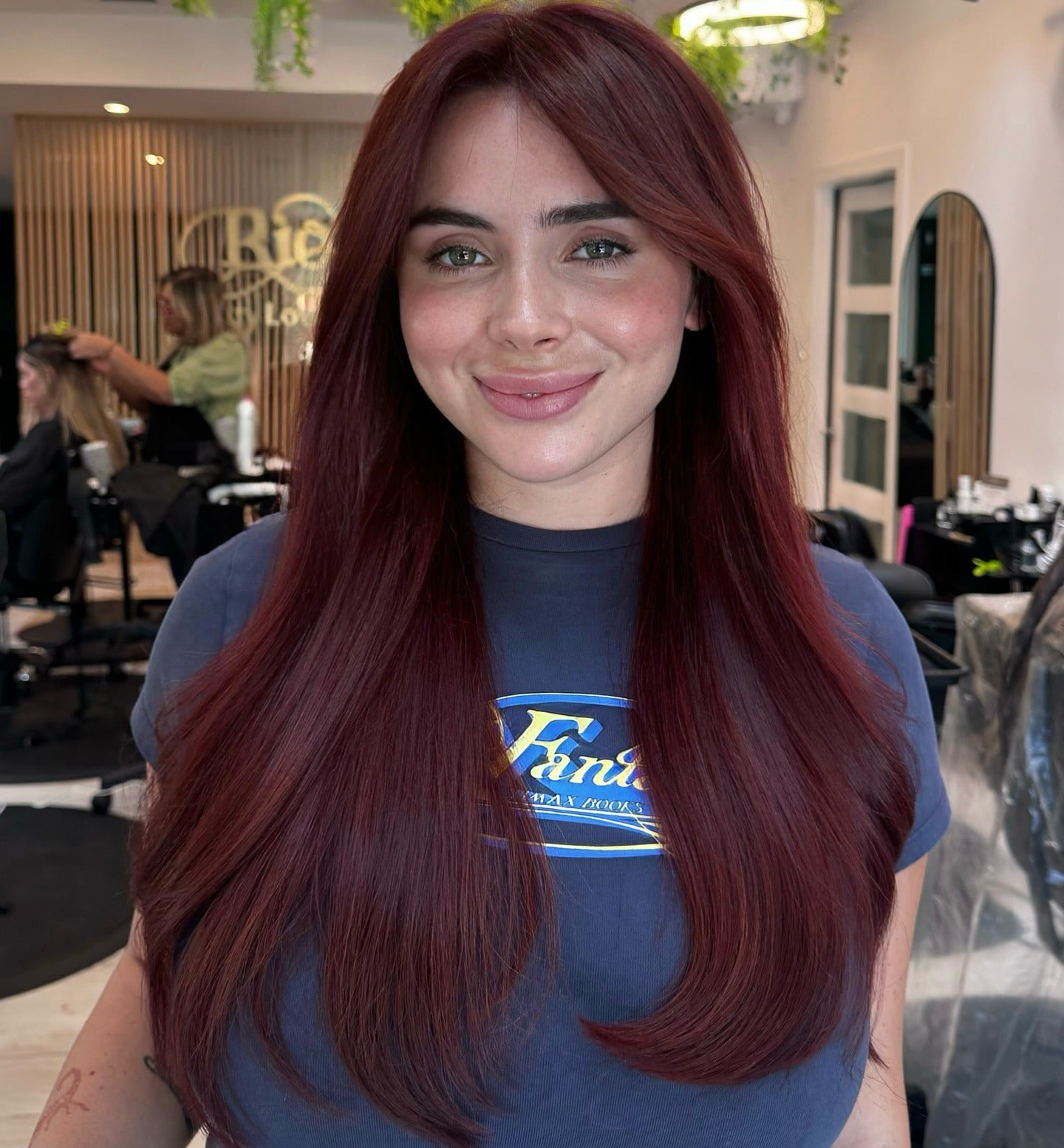 Mid-Back Visual Idea Mid-Back Visual Idea β Cherry Cola Hair Color