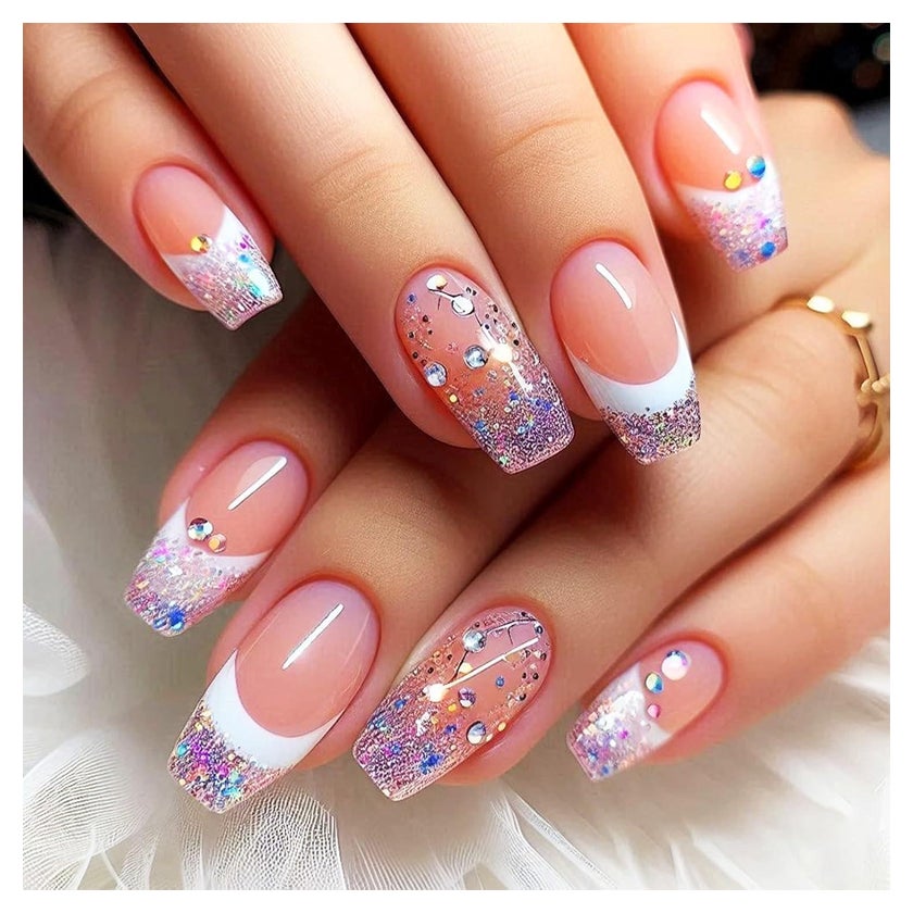 Festive Celebratory Visual Idea — New Years Press On Nails 2027