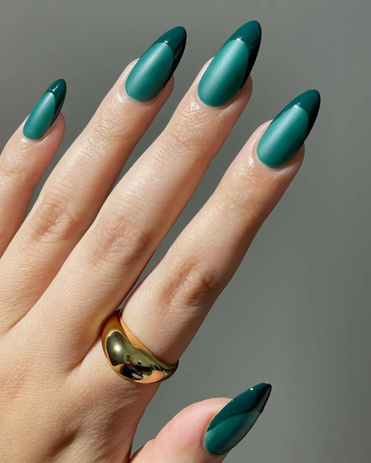Matte And Shimmer Visual Idea — Winter Gel Nail Colors