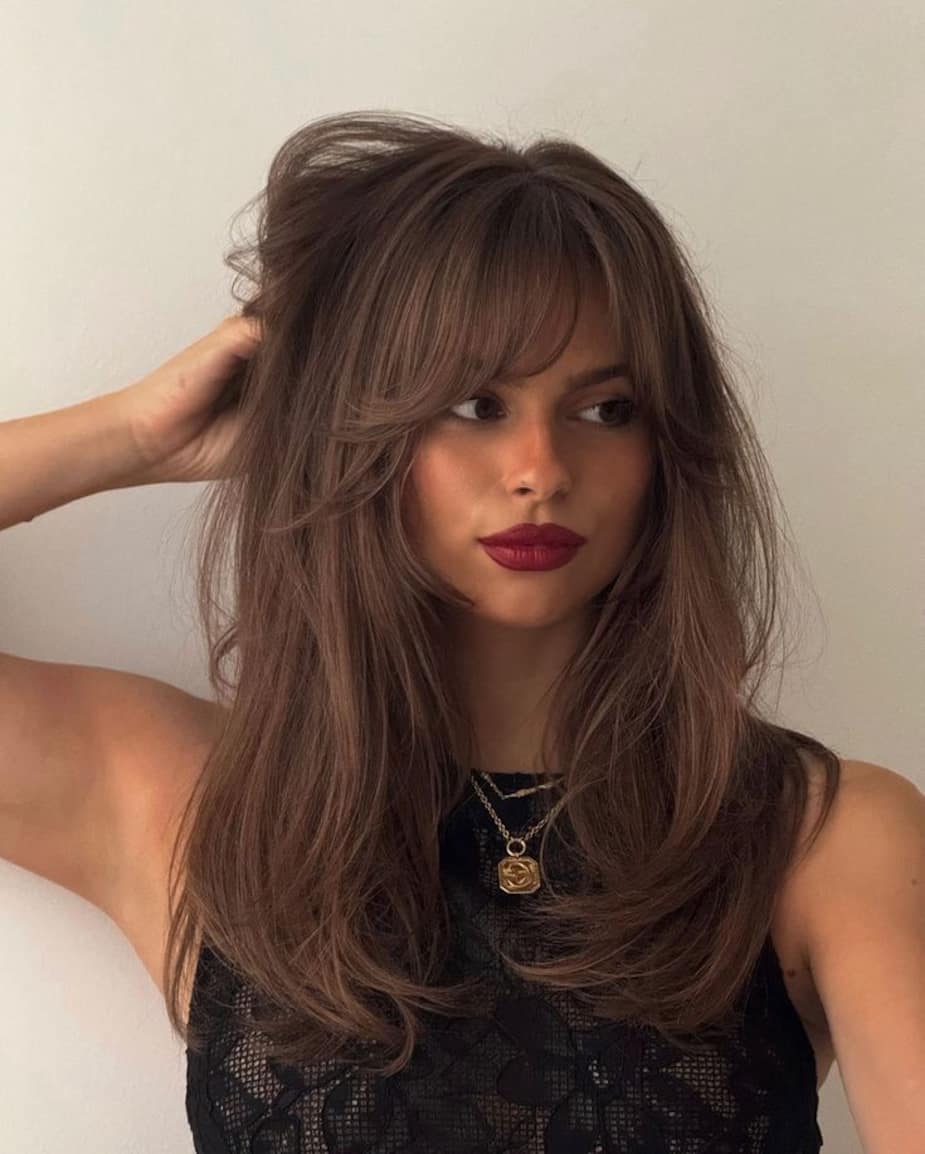 Long Dark Brown With Soft Waves — Fall to Winter Hair Colors