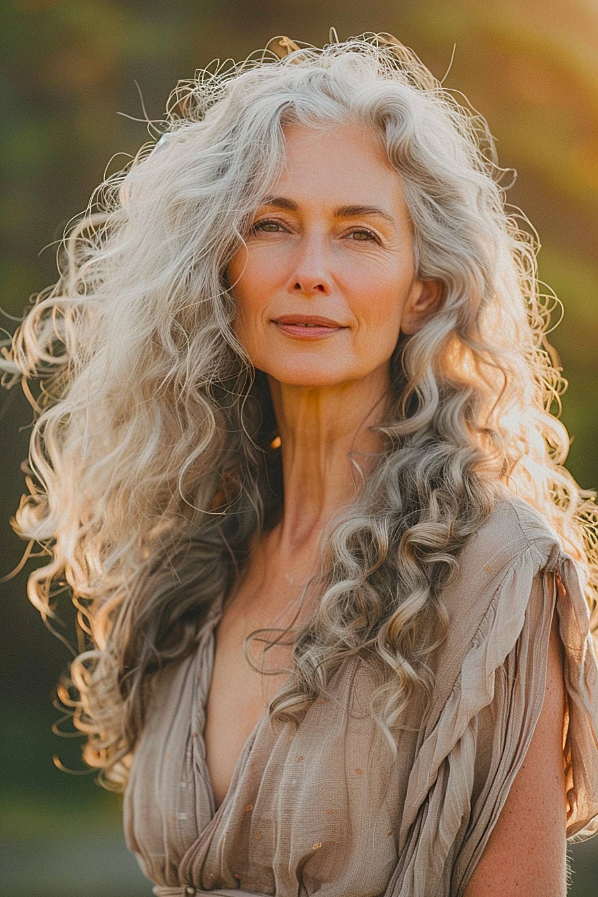 Mid-Back Length Flowing Curls — Winter Haircuts for Curly Hair