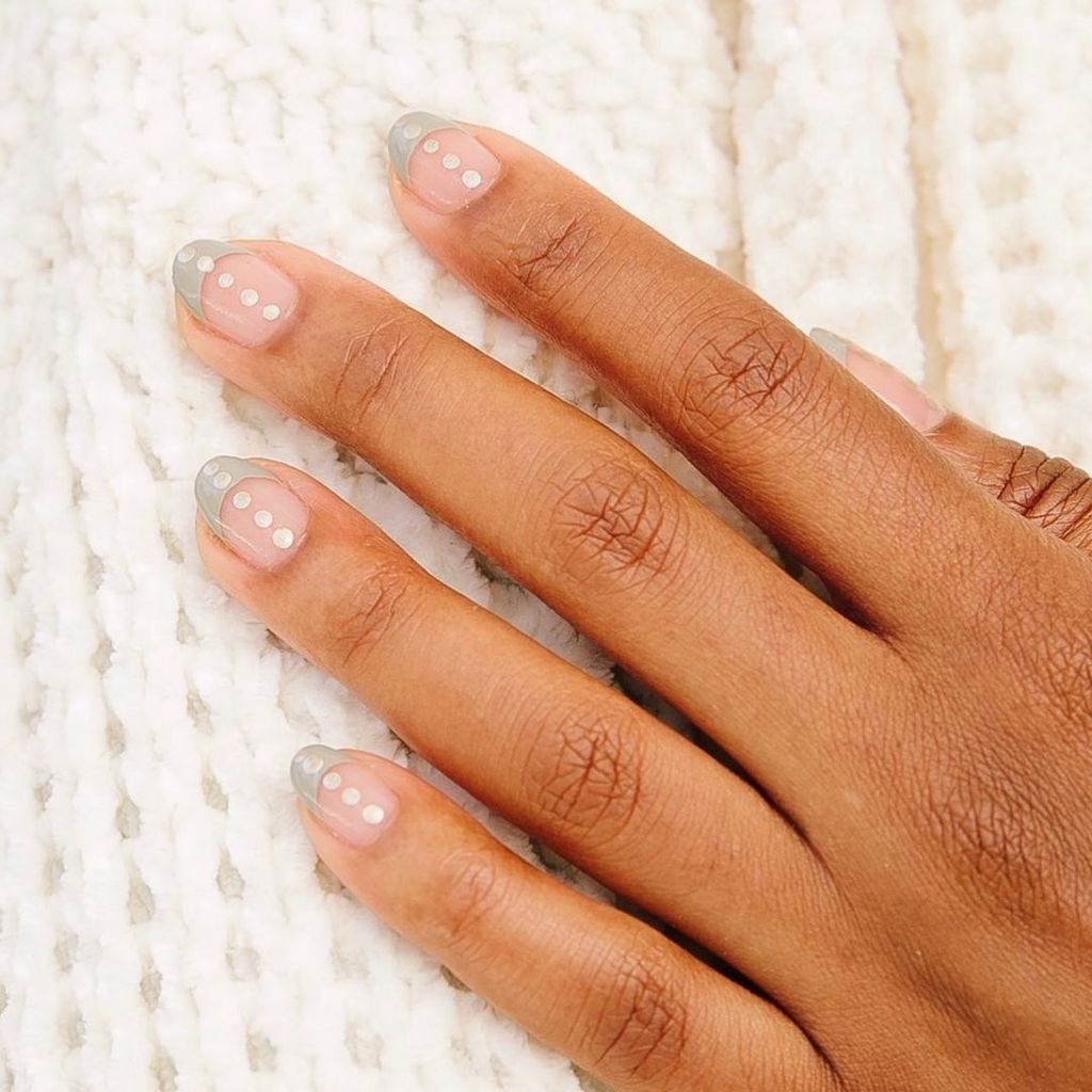 Deep Navy Blue Short Oval — Winter Nails for Teens