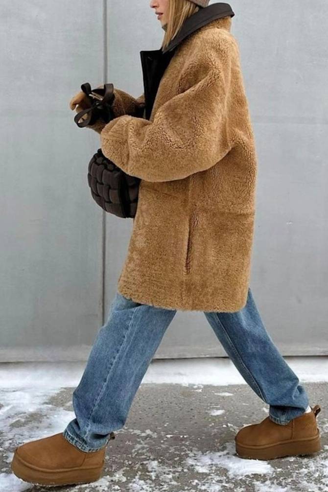 Cozy Brown Teddy Coat for Casual Days Cozy Brown Teddy Coat for Casual Days β Classy Winter Outfits